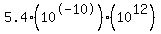 5.4%2810%5E-10%29%2810%5E12%29