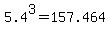 5.4%5E3=157.464