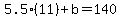 5.5%2811%29%2Bb=140