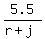 5.5%2F%28r+%2B+j%29