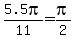 5.5pi%2F11=pi%2F2