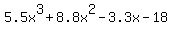 5.5x%5E3%2B8.8x%5E2-3.3x-18
