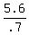 5.6%2F.7