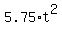 5.75%2At%5E2