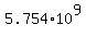 5.754+%2A+10%5E9