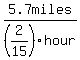 5.7miles%2F%282%2F15%29hour