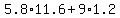 5.8%2A11.6%2B9%2A1.2