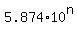 5.874+%2A+10%5En
