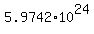 5.9742+%2A+10%5E24