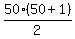 50%2850%2B1%29%2F2