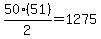 50%2851%29%2F2=1275