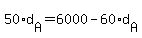 50%2Ad%5BA%5D+=+6000+-+60%2Ad%5BA%5D