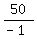50%2F%28-1%29