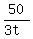 50%2F%283t%29
