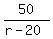 50%2F%28r-20%29