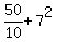 50%2F10+%2B+7%5E2