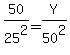 50%2F25%5E2=Y%2F50%5E2