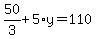 50%2F3%2B5%2Ay=110