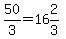 50%2F3=16%262%2F3
