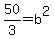 50%2F3=b%5E2