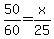 50%2F60+=+x%2F25