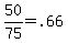 50%2F75+=+.66