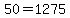 50=1275