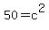50=c%5E2