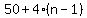50+%2B4%2A%28n-1%29