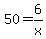 50+=+6%2Fx