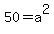 50+=+a%5E2