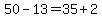50-13=35%2B2