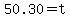 50.30+=+t
