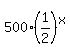 500%281%2F2%29%5Ex