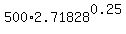 500%2A2.71828%5E0.25