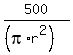 500%2F%28%28pi%2Ar%5E2%29%29