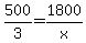 500%2F3=1800%2Fx