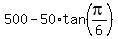 500-50%2Atan%28pi%2F6%29