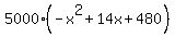 5000%28-x%5E2%2B14x%2B480%29