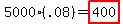 5000%28.08%29=+highlight%28400%29
