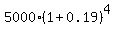 5000%2A%281%2B0.19%29%5E4
