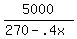 5000%2F%28270-.4x%29