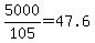 5000%2F105=47.6