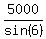 5000%2Fsin%286%29