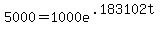 5000+=+1000e%5E%28.183102t%29