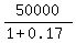50000%2F%281%2B0.17%29