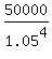 50000%2F1.05%5E4