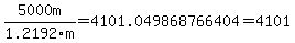 5000m%2F1.2192m=4101.049868766404=4101