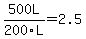 500L%2F200L=2.5