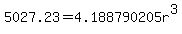 5027.23+=+4.188790205r%5E3